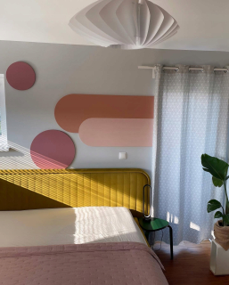 Veľká dekoračná tabuľa TWO ARCHES, magnetická a krieda. DEKORÁCIA na stenu!