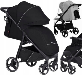 Kočík Carrello Bravo Pure Black + Pláštenka do dažďa na kočík Caretero