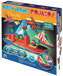Kreatívny set - 4 Drevené modely pre nalepenie