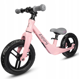 Bergen Zippy 12" balančný bicykel, ružová, sivá