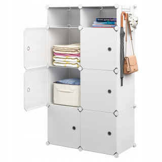 Skriňa MAXXLLC 74 x 125 x 47 cm biela