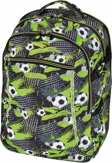 Herlitz viackomorový školský batoh, čierny, Odtiene zelenej, 24 l