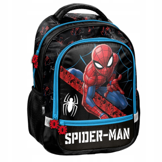 ŠKOLSKÝ BATOH PASO SPIDER-MAN PRE CHLAPKOV 1. ROČNÍK 1. 2 3. ČIERNY DO ŠKOLY