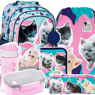 CLEO&FRANK Derform viackomorový školský batoh Multicolored 18 l + 5 ďalších produktov