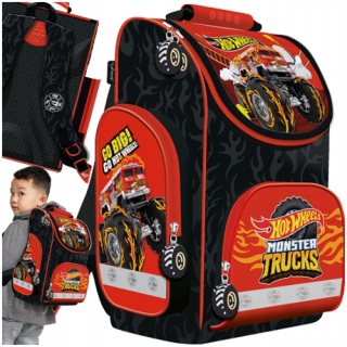 HORÚCE KOLESÁ DO ŠKOLSKEJ TAŠKY PRE CHLAPCA MAJEWSKI MONSTER TRUCK