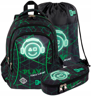 ŠKOLSKÝ BATOH ST.RIGHT PRE CHLAPKOV GAMER CLEAR 1 3