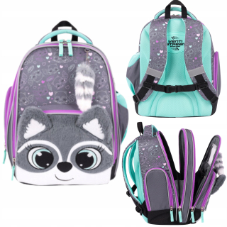 BABMIBO BATOH DO ŠKOLY MÝVAĽ ĽAHKÝ PLYŠOVÝ MÝVAL PREMIUM