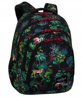 CoolPack viackomorový školský batoh Shades of pink, Shades of green, Multicolor 28 l