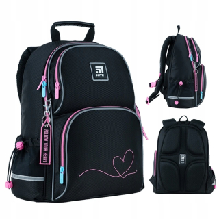 Školský batoh LED heart Kite pre dievčatá