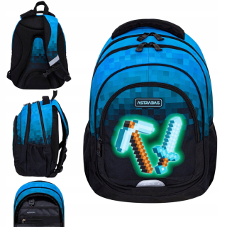 Viackomorový školský batoh AstraBag Multicolor 20 l