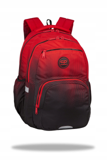CoolPack viackomorový školský batoh, čierny, Odtiene červenej, 23 l