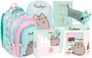 PUSHEEN ST.Right MINT Batoh Cat Kitten PRE DIEVČATÁ STUPEŇ 1-3 + 5 ďalších produktov