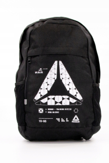 Jednokomorový školský batoh Reebok, biely, čierny