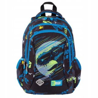 ST.RIGHT viackomorový školský batoh, čierny, Odtiene modrej, Multicolor, 20 l