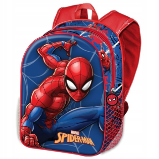 Jednokomorový batoh do škôlky Spiderman KARACTERMANIA chlapci Odtiene červenej, Odtiene modrej