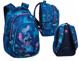Viackomorový školský batoh Lilo and Stitch CoolPack Shades of blue, Multicolor 21 l
