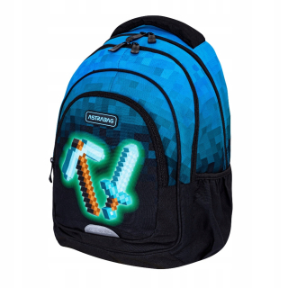 Viackomorový školský batoh AstraBag Multicolor 20 l