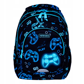 Viackomorový školský batoh AstraBag Multicolor 20 l