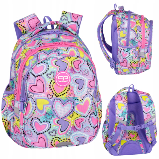 COOLPACK ŠKOLSKÝ BATOH PRE DIEVČATÁ TRIEDY 1-3 SRDCE Ružový