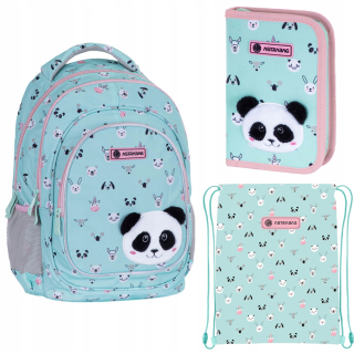 Hash viackomorový školský batoh Shades of blue, Shades of green, Multicolor 20 l