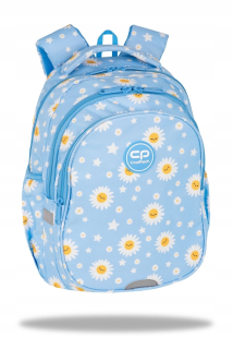 CoolPack viackomorový školský batoh biely, Odtiene modrej, Odtiene žltej a zlatej 21 l