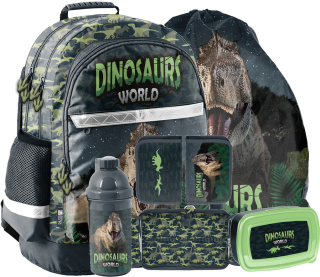 ŠKOLSKÝ BATOH PRE CHLAPECKA S DINOSAUROM DINO REVAČOM + 5 ďalších produktov