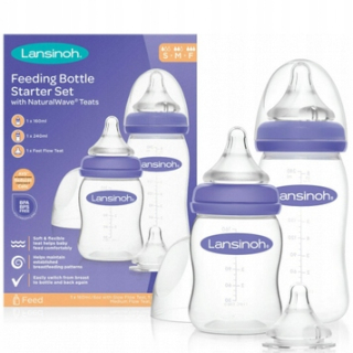 Lansinoh sada fliaš 240 ml + 160 ml