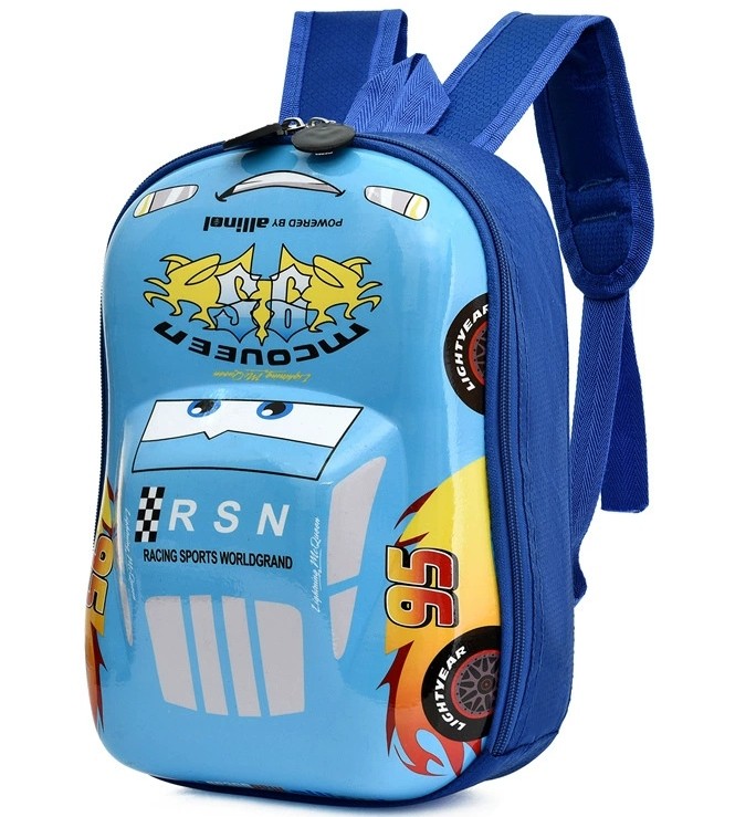 Modrý batoh CARS - ideálny pre školu a voľný čas