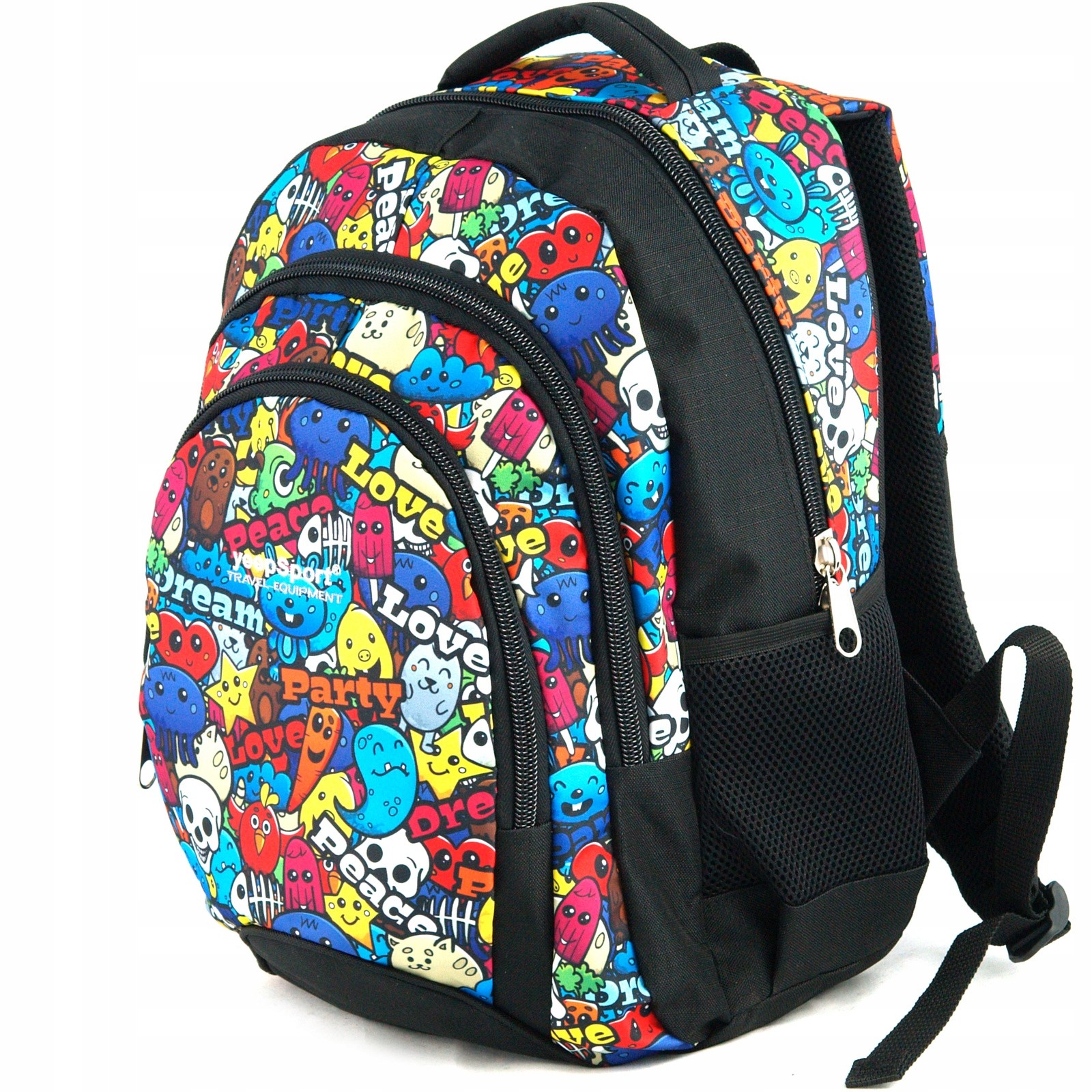 Školský batoh - yeepSport S114dx školský batoh kreslený zábavný