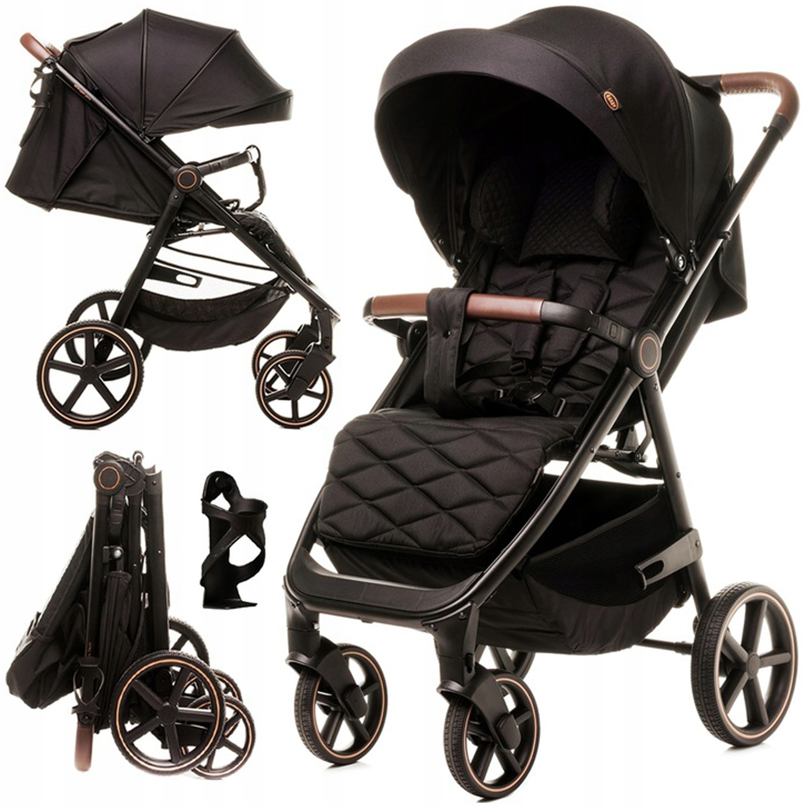 4Baby Stinger Pro Black kočík