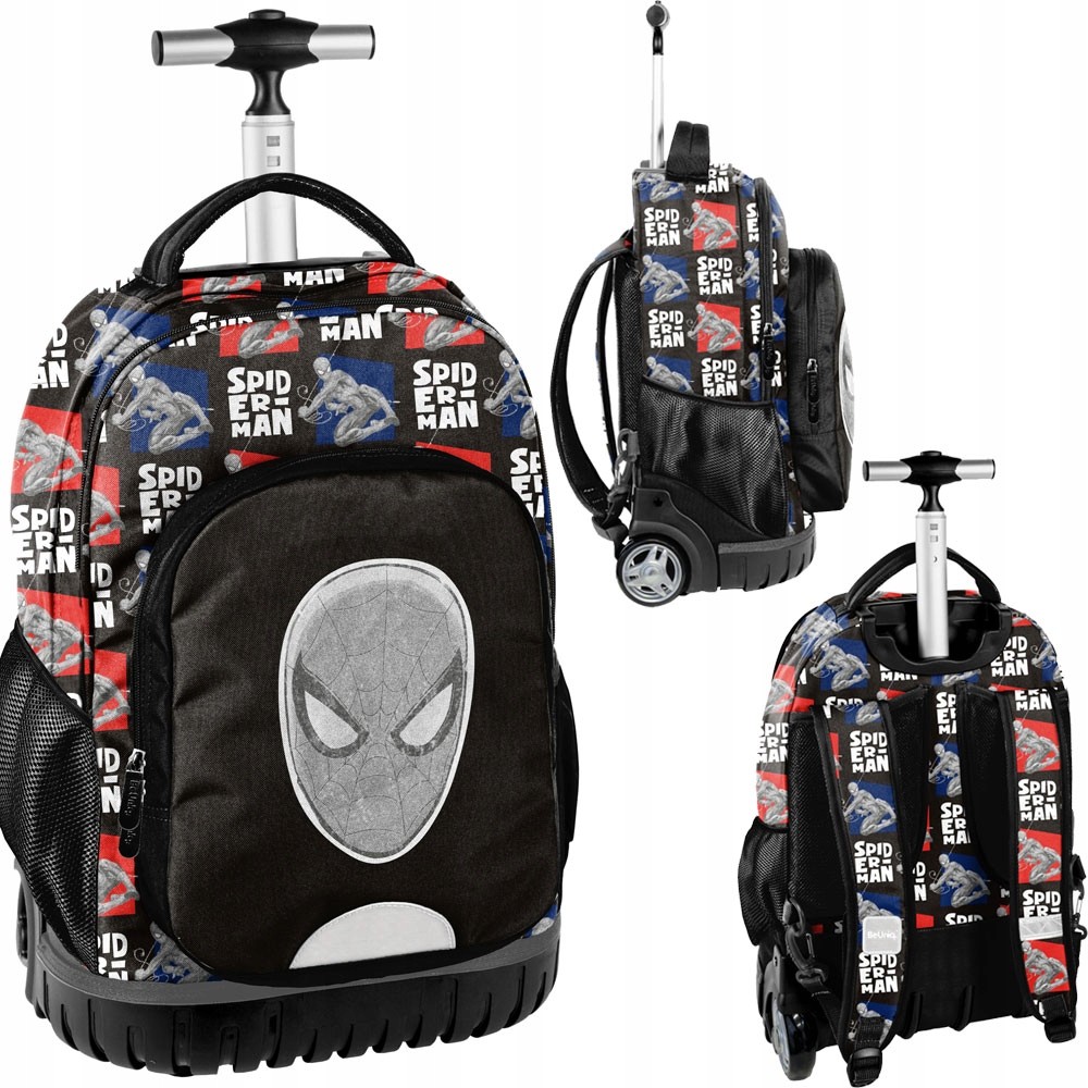 BeUniq Školský Batoh na Kolesách Spiderman SP24KK-1231