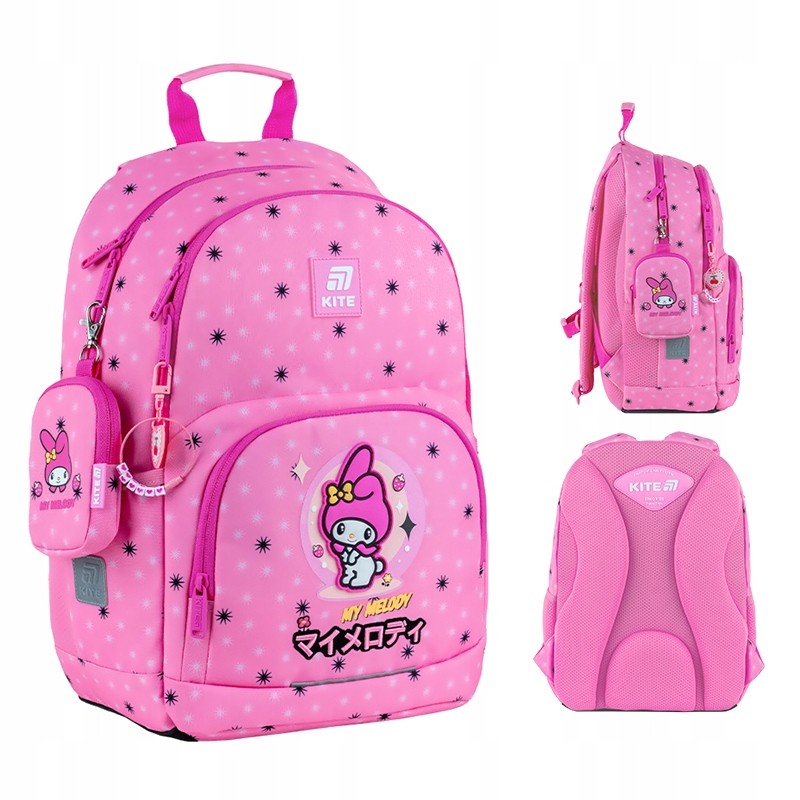 Ruksak pre prváčky HELLO KITTY ružový Kite HK25-585M-2 – ideálny na školské potreby