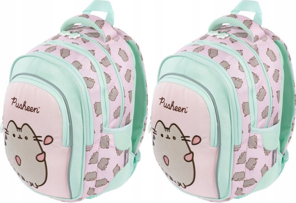 Dvojbalenie ruksakov Pusheen Pink s 4 komorami, 22 l – ideálne pre deti