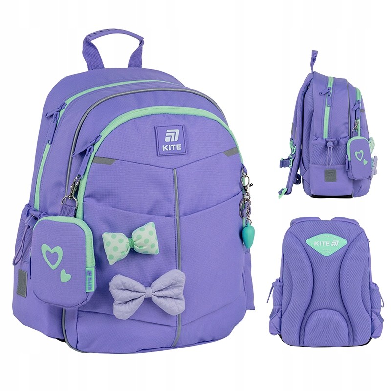 Školský batoh pre prváčky Kite K25-771S-2, fialový, ortopedický dizajn