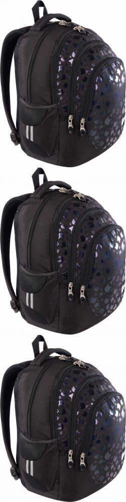 Školský batoh pre dievčatá Black Cats, čierny, 23l, 3 ks