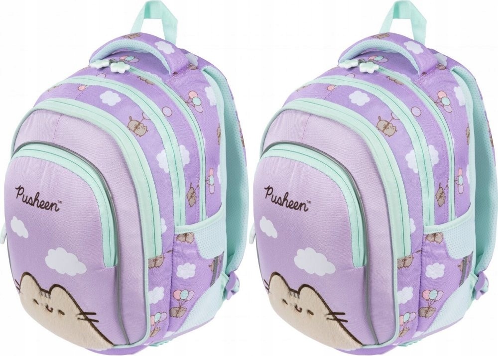 Školský batoh Pusheen Violet s 4 priehradkami, 22l, fialový
