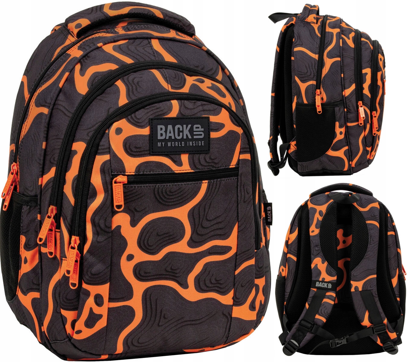 Školský batoh BACKUP s ergonomickou podporou a vreckom na laptop