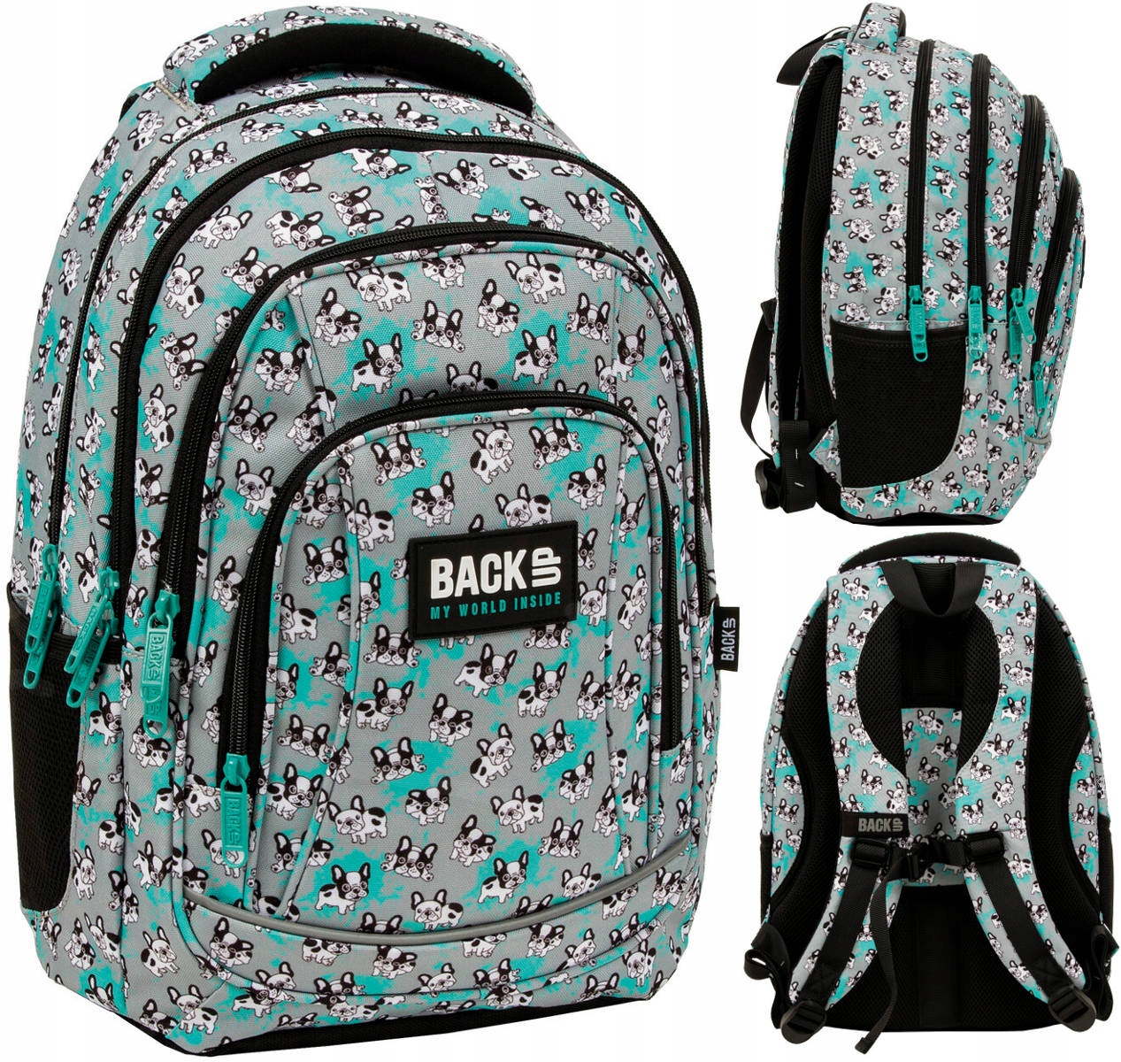 Veľký študentský batoh s množstvom priehradiek a pohodlným dizajnom