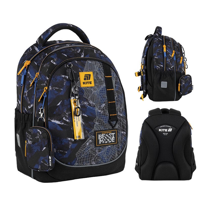 Školský batoh pre chlapca s reflexným dizajnom Kite K25-700M-4