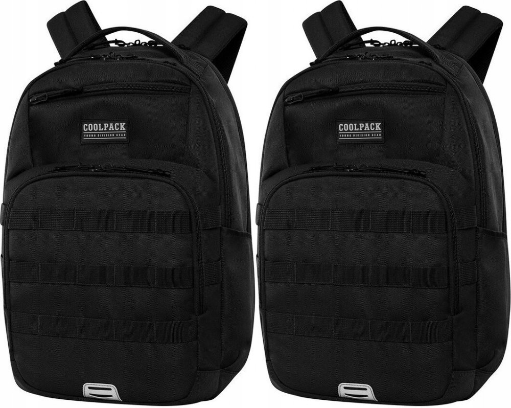 Školský Batoh CoolPack Army Black s Objemom 27L pre Mládež
