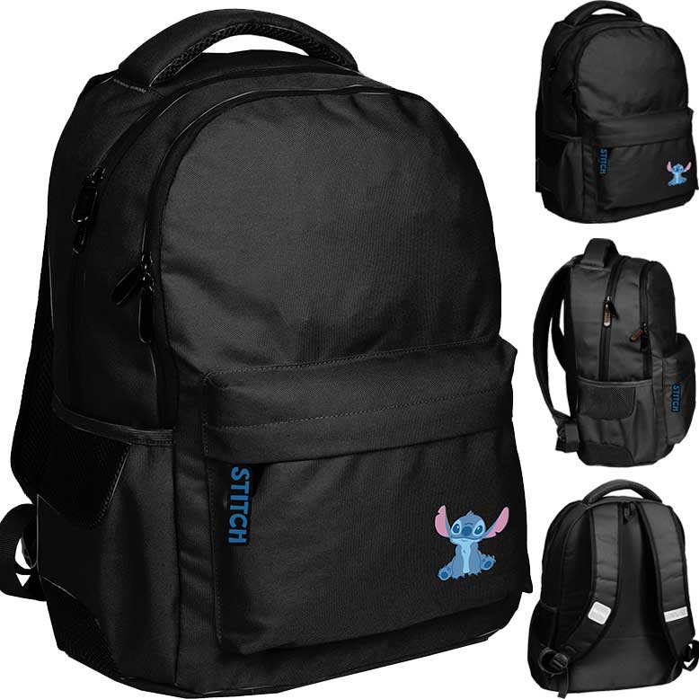 BeUniq Školský batoh Stitch Čierny DS25HH-2705