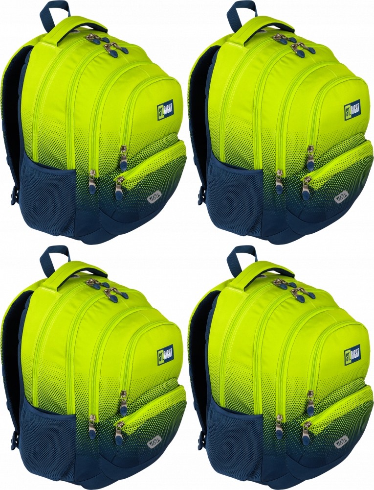 Školský batoh St. Right Lemon Gradient s 4 komorami a vodeodolným materiálom