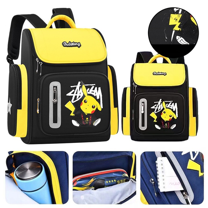 Školský batoh Školská taška Pokemon Shining Pikachu