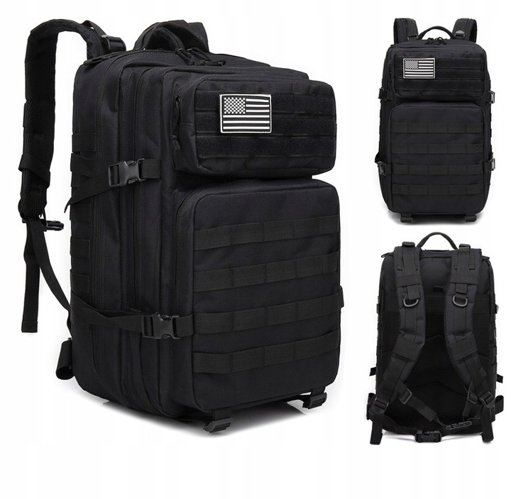 Školský batoh CoverSmile 45 L BLACK – komfort a štýl na každý deň
