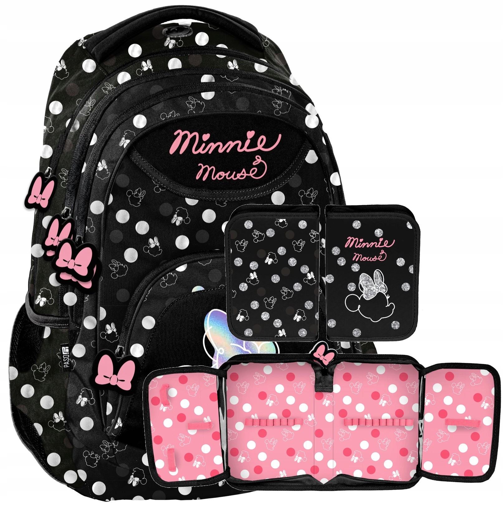 Batoh a puzdro s motívom Minnie Mouse pre dievčatá - ideálny na školu