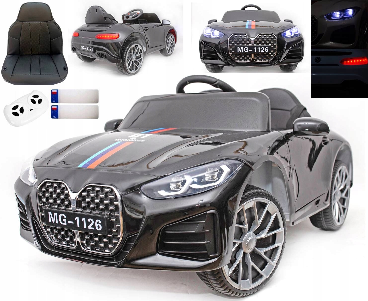 Kabriolet športové auto M4 White, Red