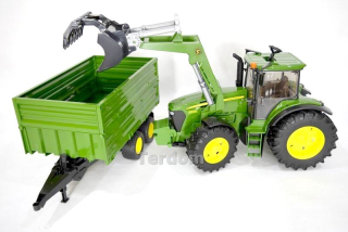 Traktor - Bruder 03055 Traktor s John Deere príves set